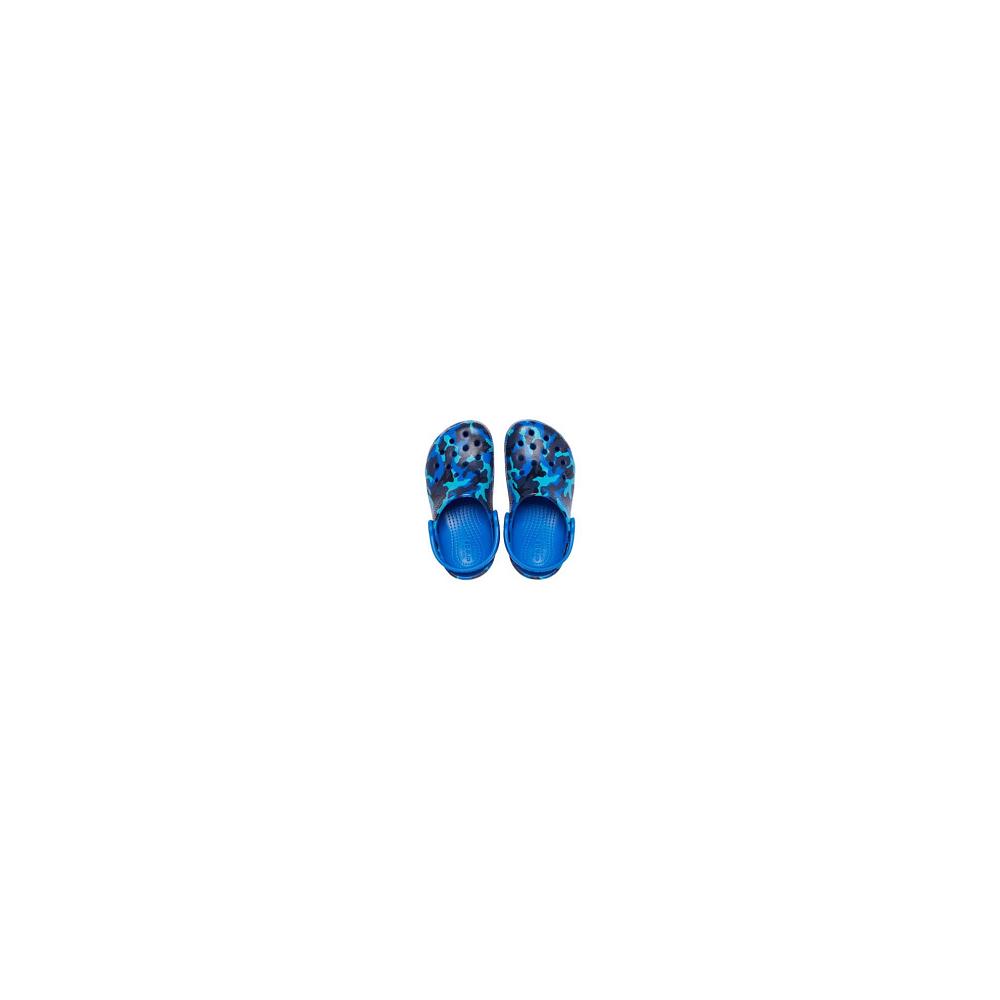 Blue Boys' Crocs Classic Printed Clogs | NZ 1325NWYB